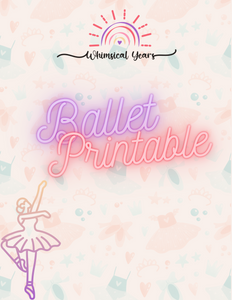 Ballet Free Printable!