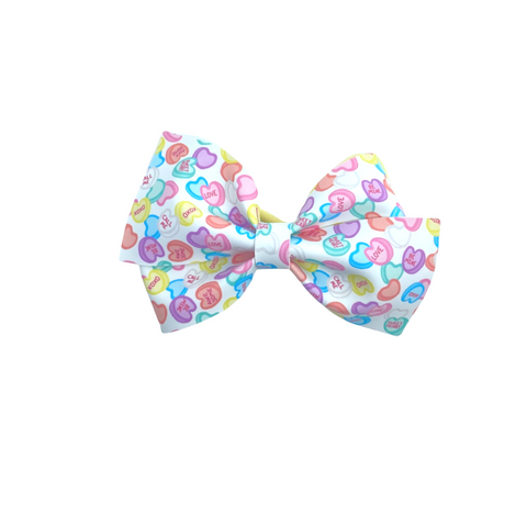 Sweethearts Candy Vegan Leather Bow