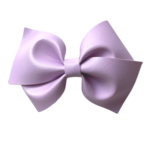 Soft Purple Vegan Leather Bow