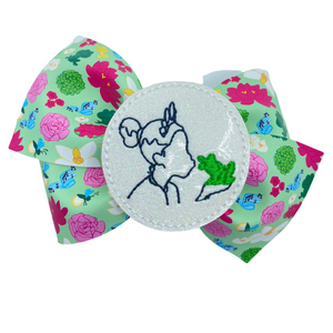 Flower Frog Vegan Leather Bow