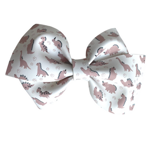 Dino Vegan Leather Bow