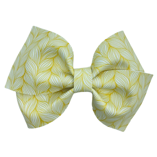 Gold Princess Winter Vegan Leather Bow