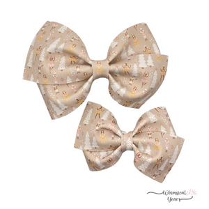 Nude Ballerina Vegan Leather Bow