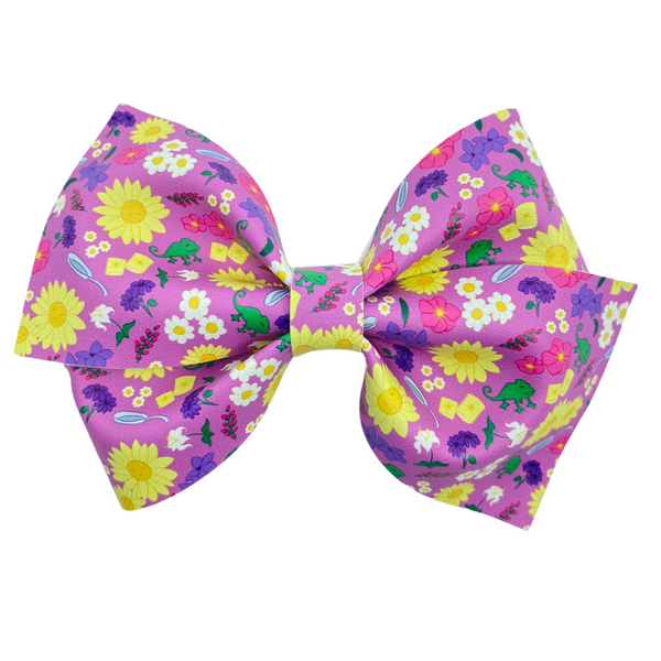 Sunny Frog Vegan Leather Bow