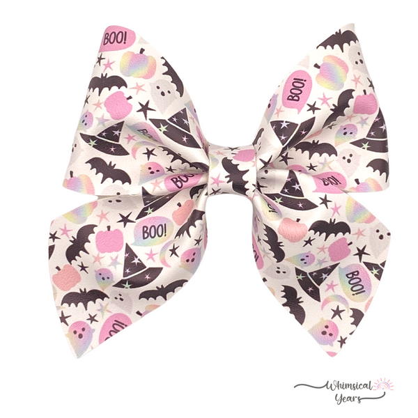 Boo Vegan Leather Bow