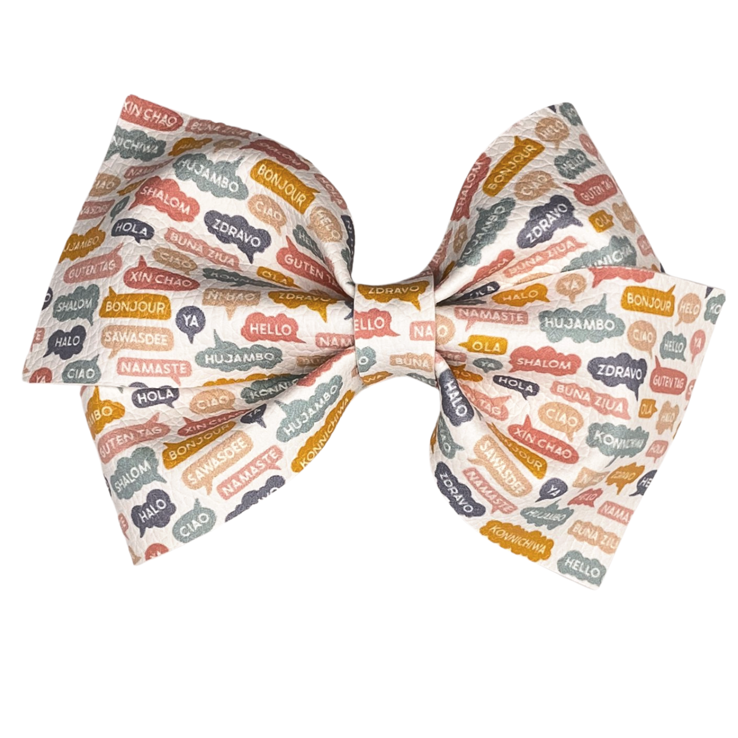 Hola & Chao Vegan Leather Bow