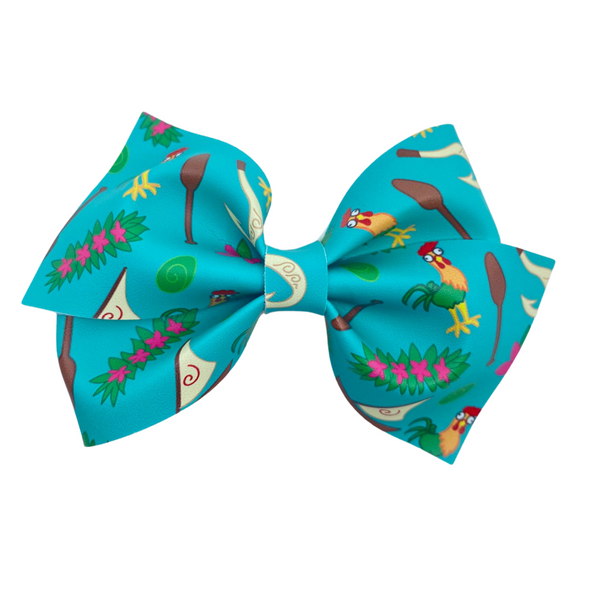 Hawaiian Princess Vegan Leather Bow