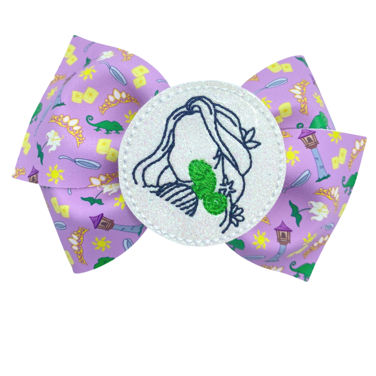 Lizard Vegan Leather Bow