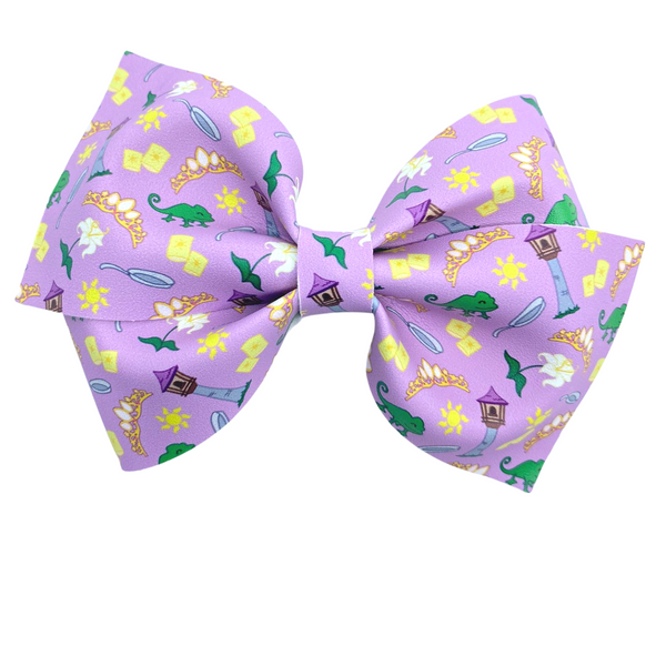 Lizard Vegan Leather Bow