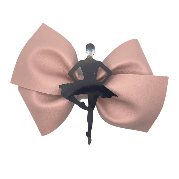 Soft Mauve Vegan Leather Bow