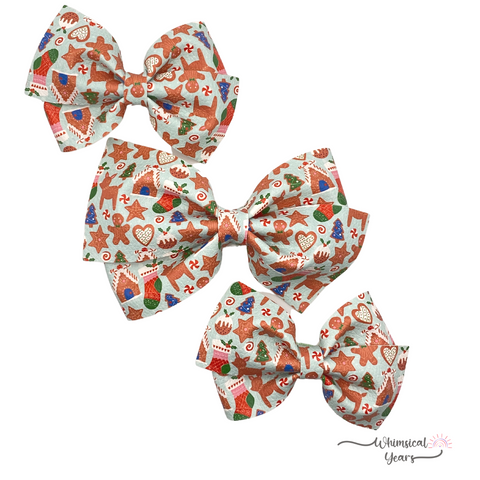 Gingerbread World Vegan Leather Bow