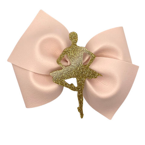 Soft Cream Vegan Leather Bow