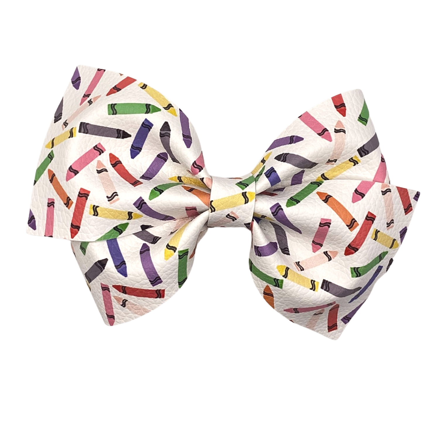 Crayons Vegan Leather Bow