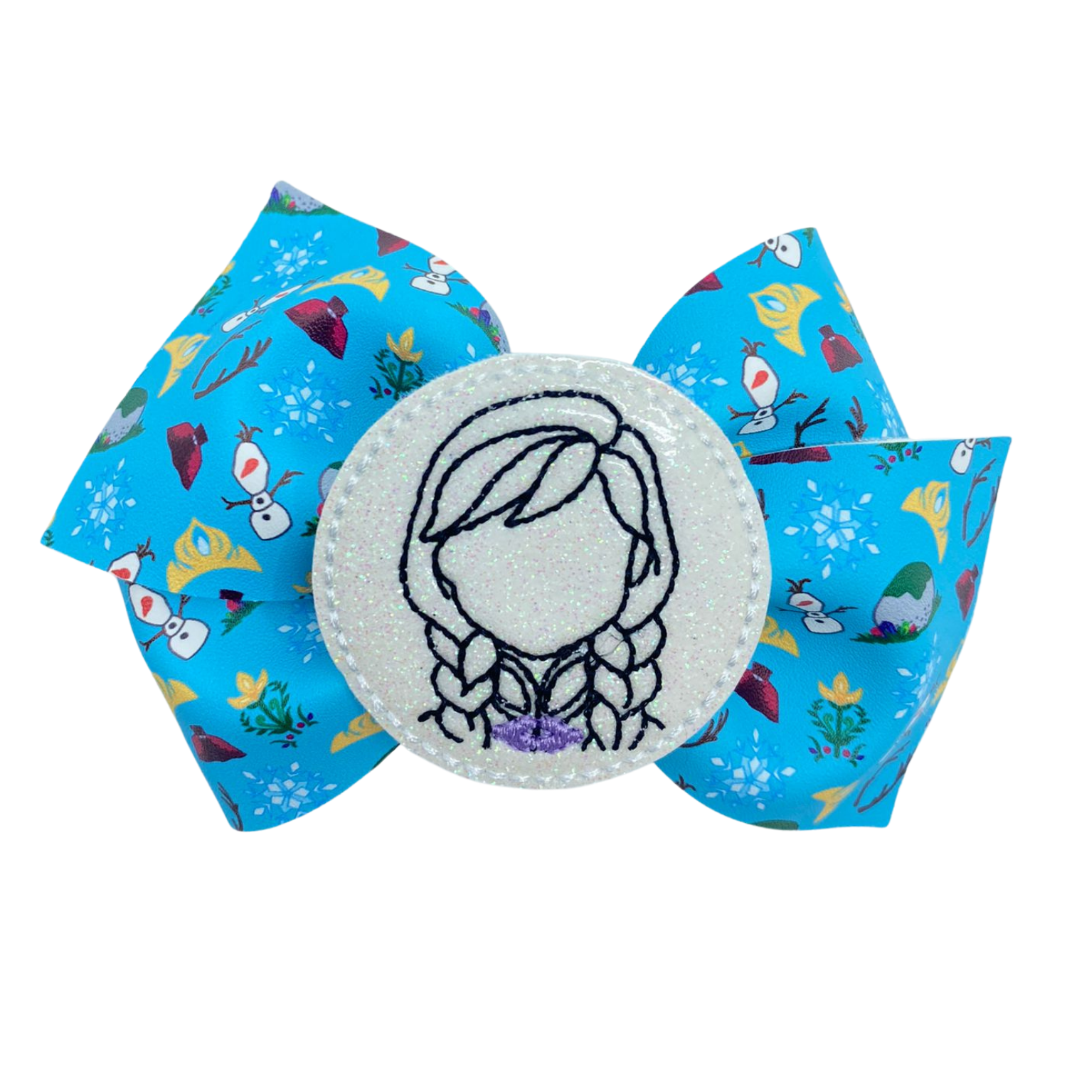 Purple Princess Winter Vegan Leather Bow