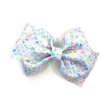 Light Mermaid Vegan Leather Bow