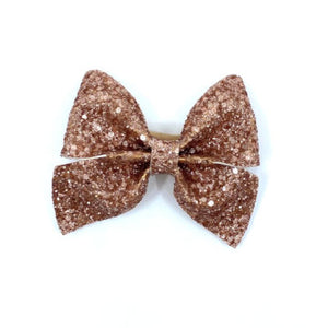 Caramel Glitter Bow