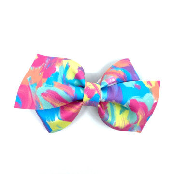 Paint Stroke Vegan Leather Bow