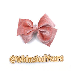 Dusty Rose Velvet Bow