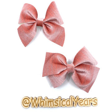 Dusty Rose Velvet Bow