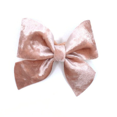 Blush Velvet Bow