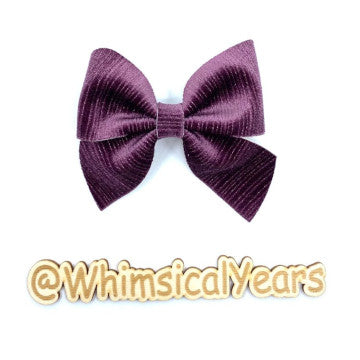 Purple Velvet Bow