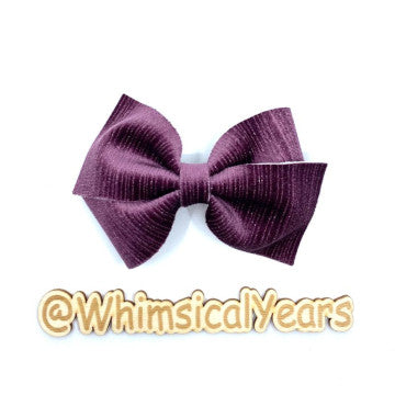 Purple Velvet Bow