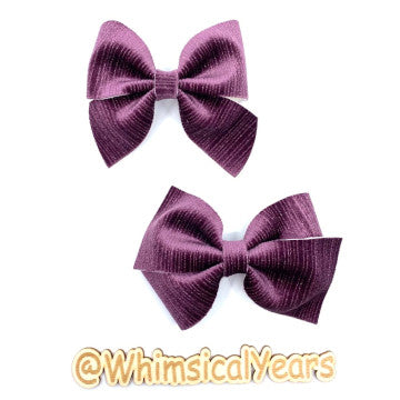 Purple Velvet Bow