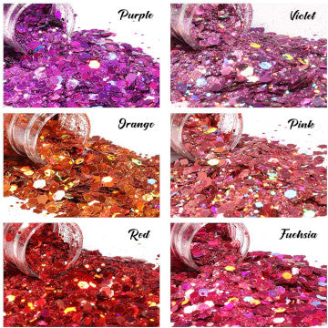 Glitter Resin Clips