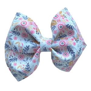 Wild Flowers Vegan Leather Bow