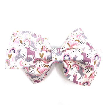 Unicorn Vegan Leather Bow