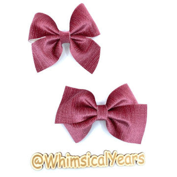 Ruby Red Velvet Bow